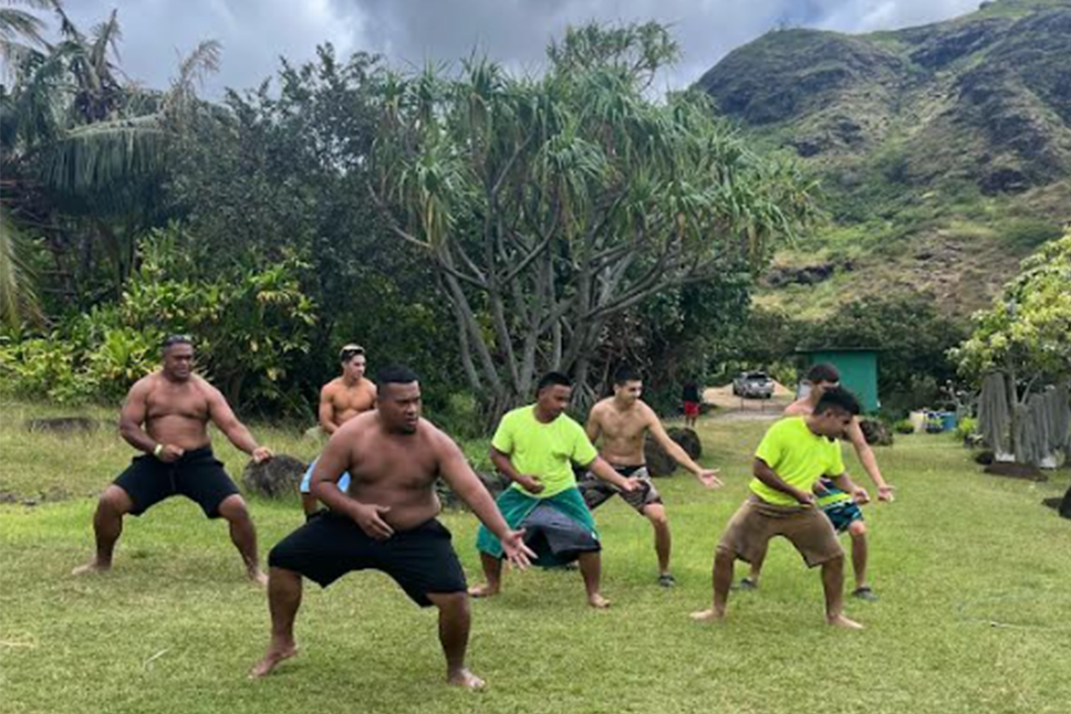 Practicing the Native Hawaiian cultural protocol of Ha’akoa is one way Kawailoa’s alternative education program, Kinai ‘Eha, helps heal marginalized young people